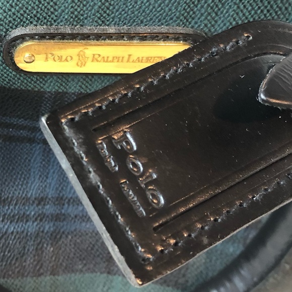 MRALPH LAUREN Black Watch Plaid Boston Weekend Travel Doctors Bag Speedy 30cm - Picture 17 of 17